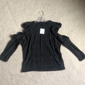 Cold shoulder sweater